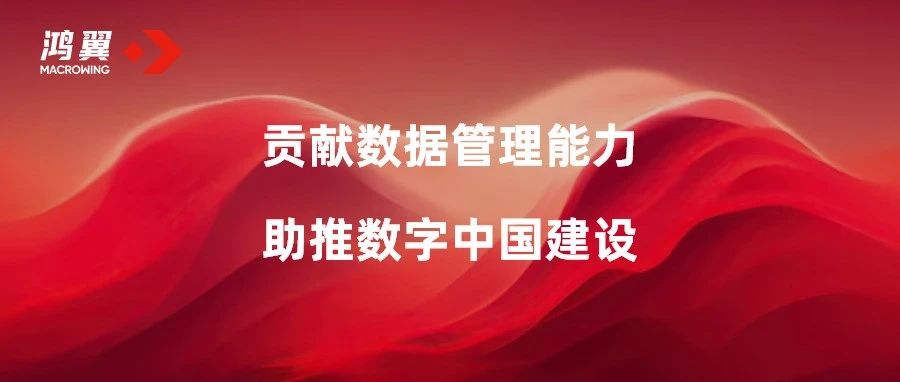 鴻翼以數(shù)據(jù)管理能力 助推數(shù)字中國建設(shè)