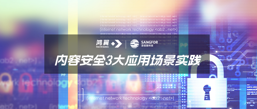 干貨 | 鴻翼&深信服之內容安全3大應用場景實踐