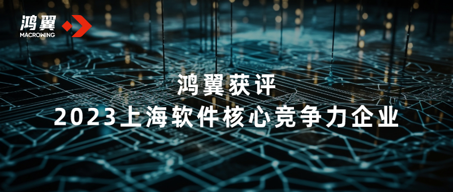 鴻翼獲評(píng)2023上海軟件核心競(jìng)爭(zhēng)力企業(yè)
