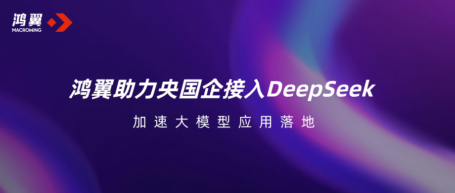 鴻翼助力央國企接入DeepSeek，加速大模型應(yīng)用落地！