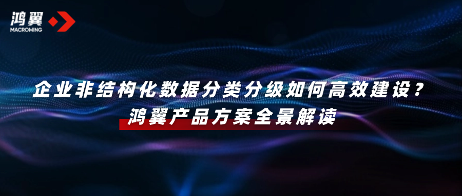 企業(yè)非結(jié)構化數(shù)據(jù)分類分級如何高效建設？鴻翼產(chǎn)品方案全景解讀