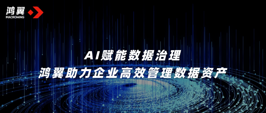 AI賦能數(shù)據(jù)治理，鴻翼助力企業(yè)高效管理數(shù)據(jù)資產(chǎn)